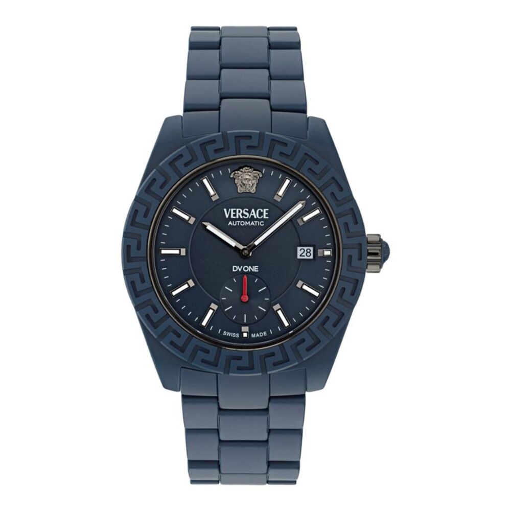 Versace DV One Automatic Watch Blue Mens